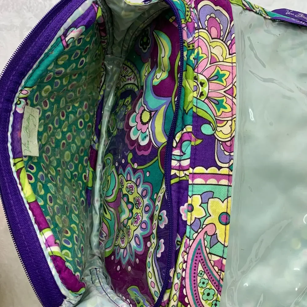 Vera Bradley Northern Lights Hanging Cosmetic Bag Packing Travel Makeup Case